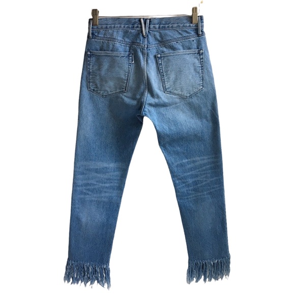 3x1 NYC Fringe Hem Buttonfly Mid rise Crop Jeans 25 - Picture 16 of 17